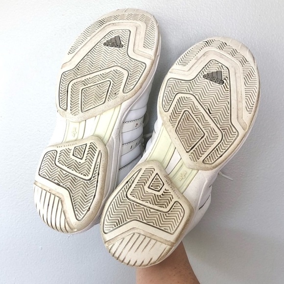 Vintage Adidas 2001 Pro Model Hi Top Sneakers Shoes White Leather Size 9 main image 9